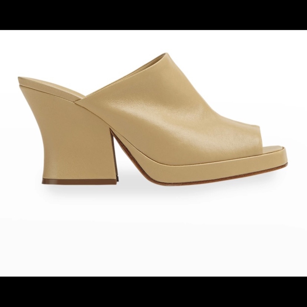 Bottega Veneta 90M platform slide sandal